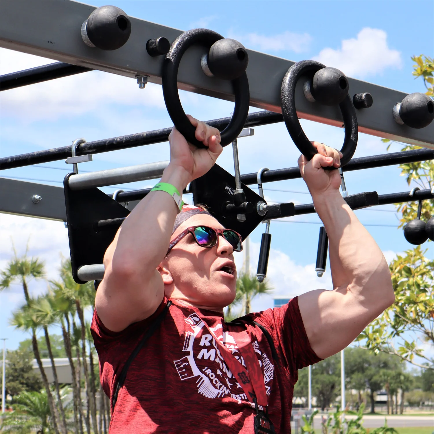 スポーツ・フィットネス FIGHTING NETWORK RINGS 10th ANNIVERSARY Ninja Obstacle Rings - FitBar Grip, Obstacle, Strength Equipment